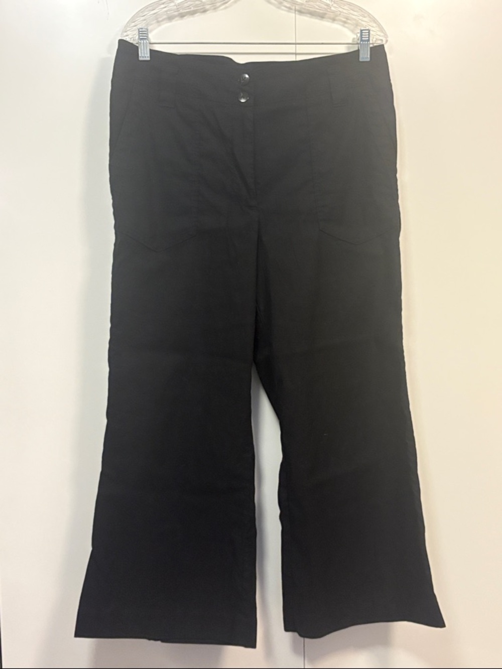 Maeve by Anthropologie black wide leg pants 14